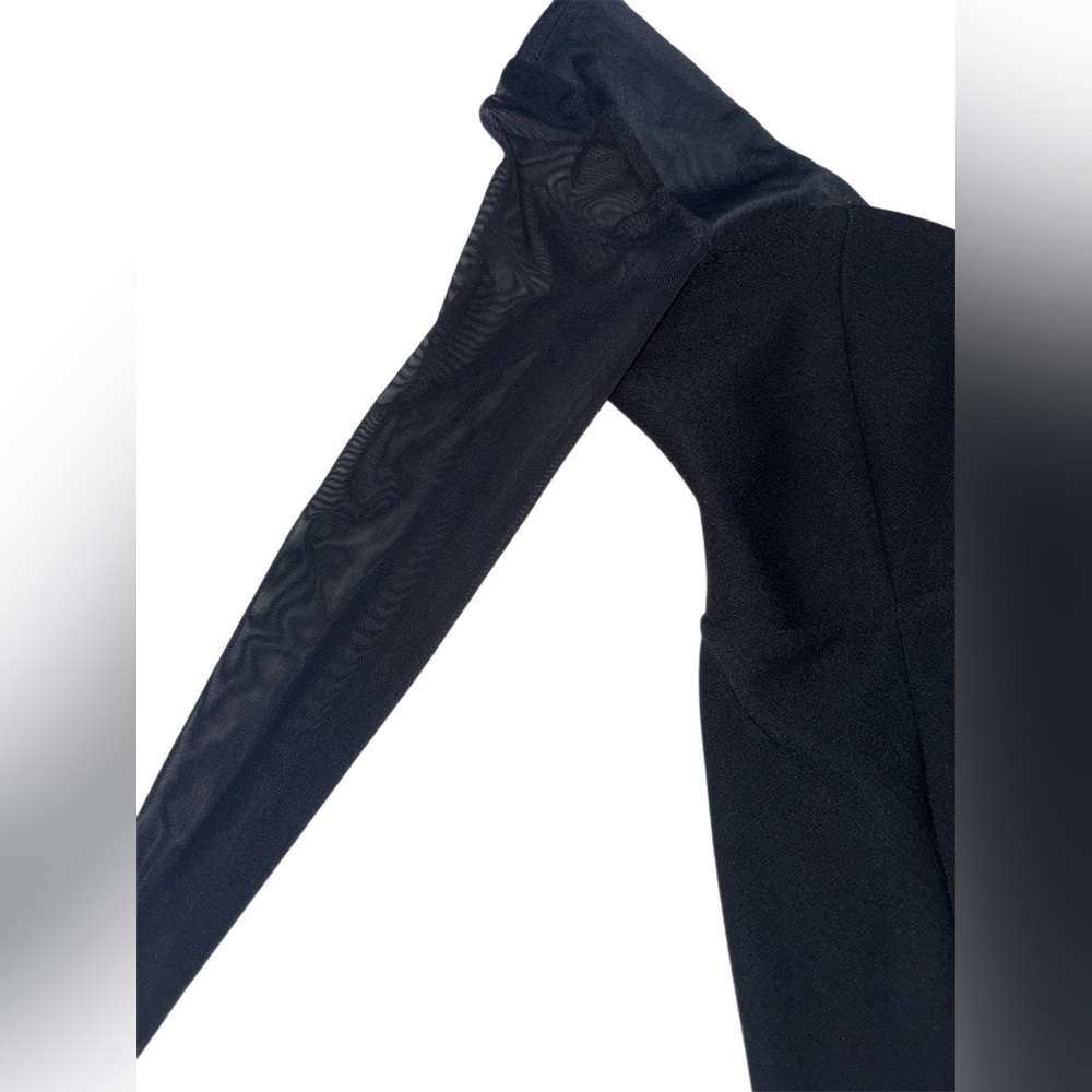 Abercrombie & Fitch Black Mesh Sleeve Bodysuit Size M - Picture 6 of 8